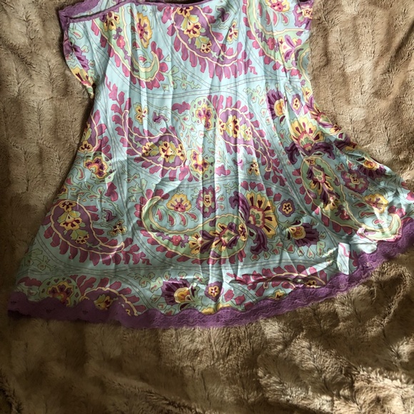 LUXURY NICK&NORA 100%SILK CHEMISE, RARE PLUS SIZEXXL,VHTF, EUC,VIBRANT, ELEGANT - Picture 12 of 16